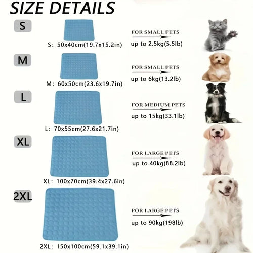 PolarPaw™ Self-Cooling Pet Mat — Instant Cooling, No Fridge, No Power